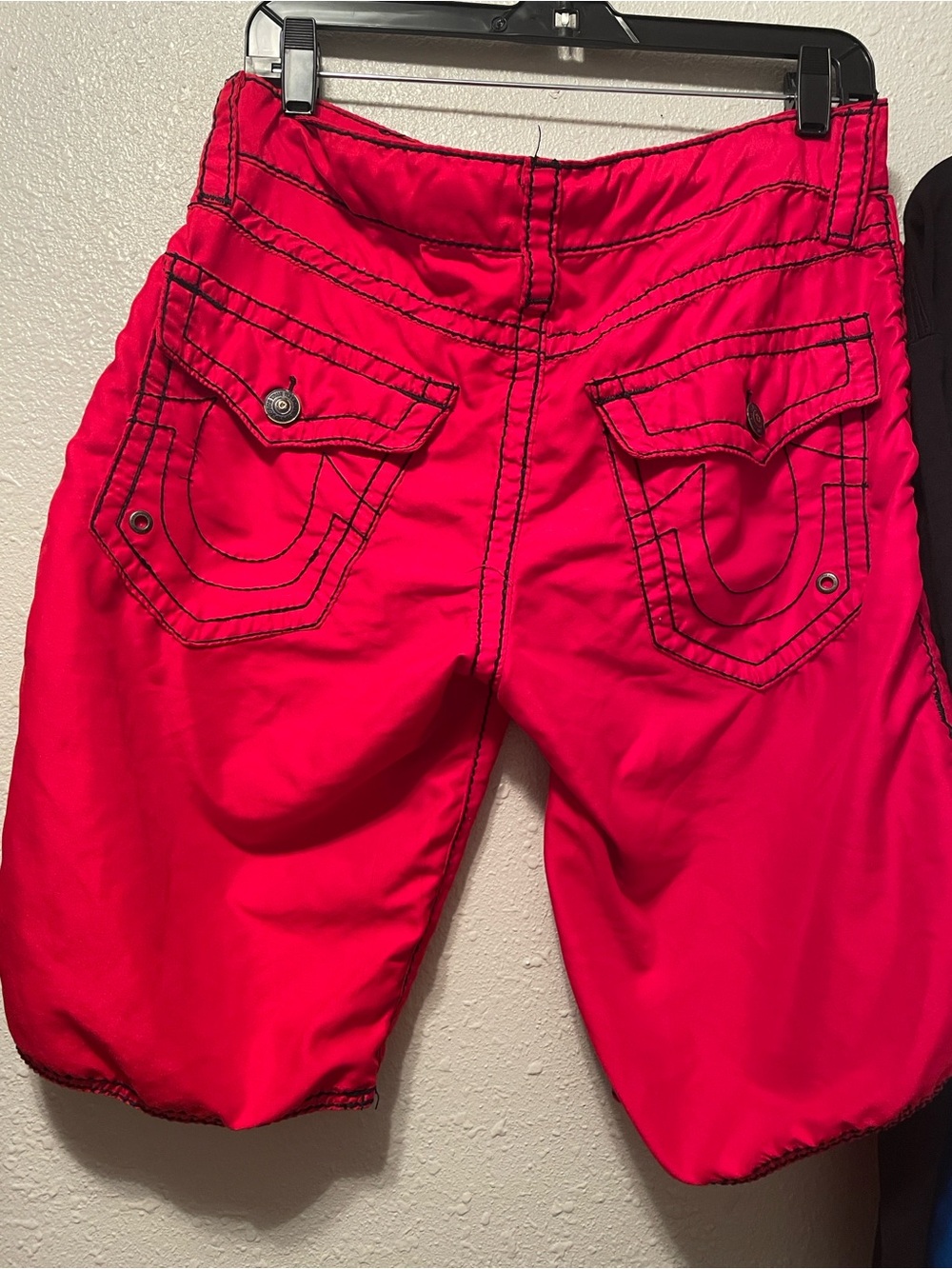 True Religion red Men's Swim with Contrast Stitching